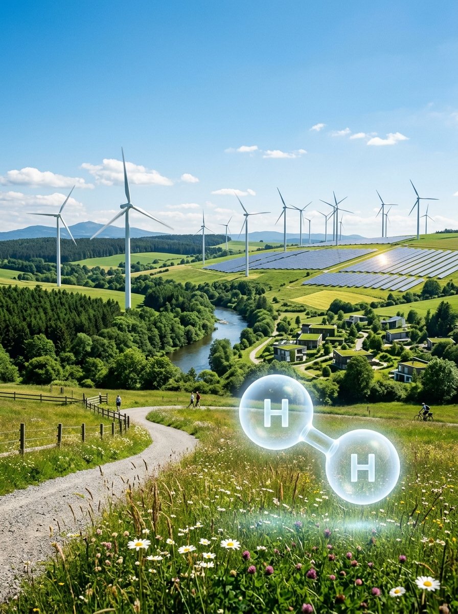 Zero carbon emissions visualization