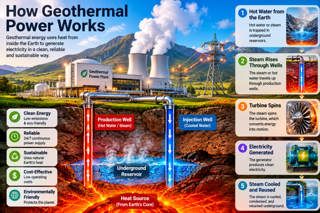 How Geothermal Power Works Types of Geothermal Power Plants